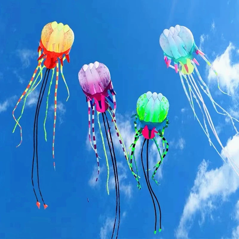 10m Jellyfish kite flying soft kite for adults kites nylon ripstop fabric octopus kite large wind kites trilobites kites factory