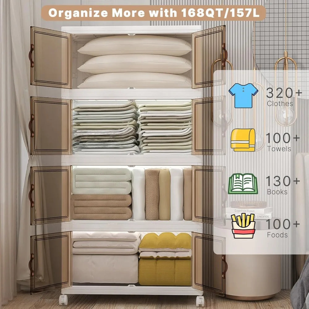 Stackable Storage Bins With Lids And Wheels Plastic Containers