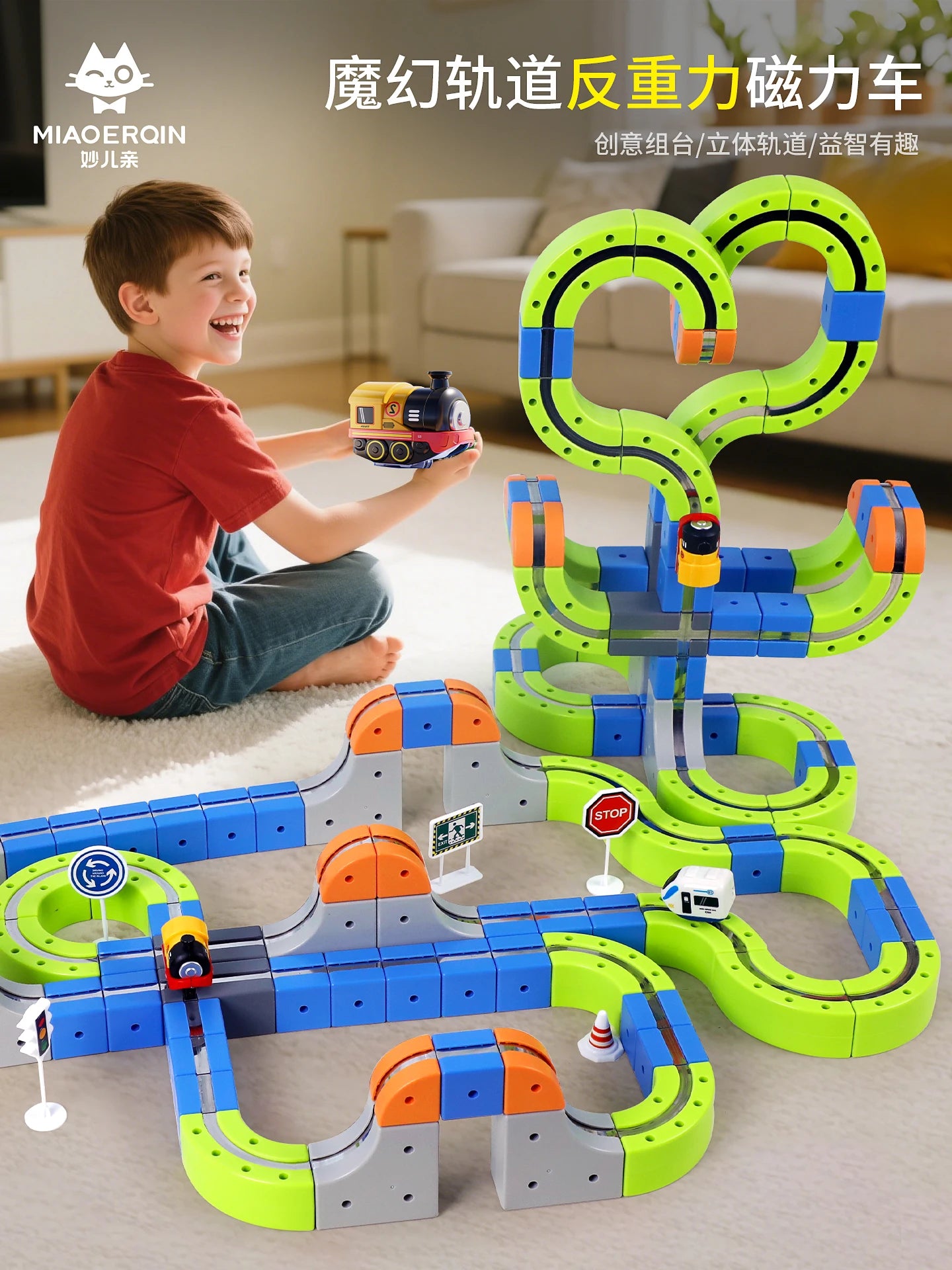Magnetic Levitation Train Set for Kids Montessori STEM Educational Toy
