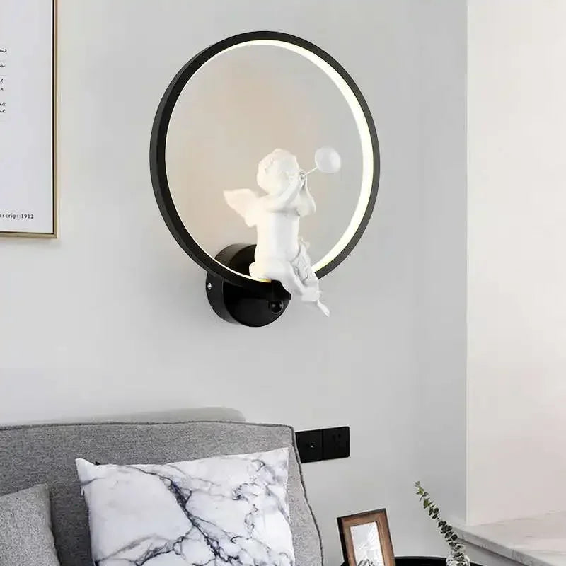 Angel Wall Lamp Led 18W Tricolor Dimming Bedside Nightlight