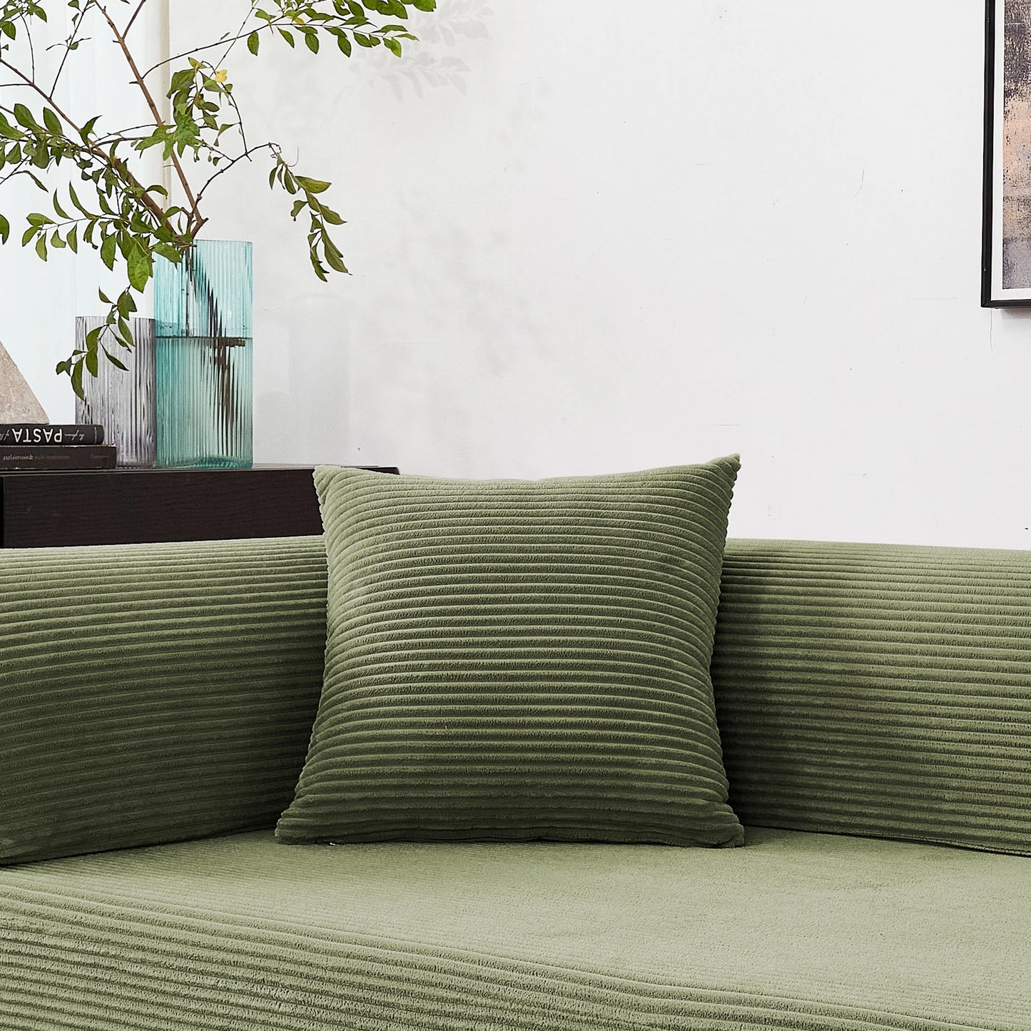 Foldable Convertible Futon Sofa Bed With L Shape Armrests