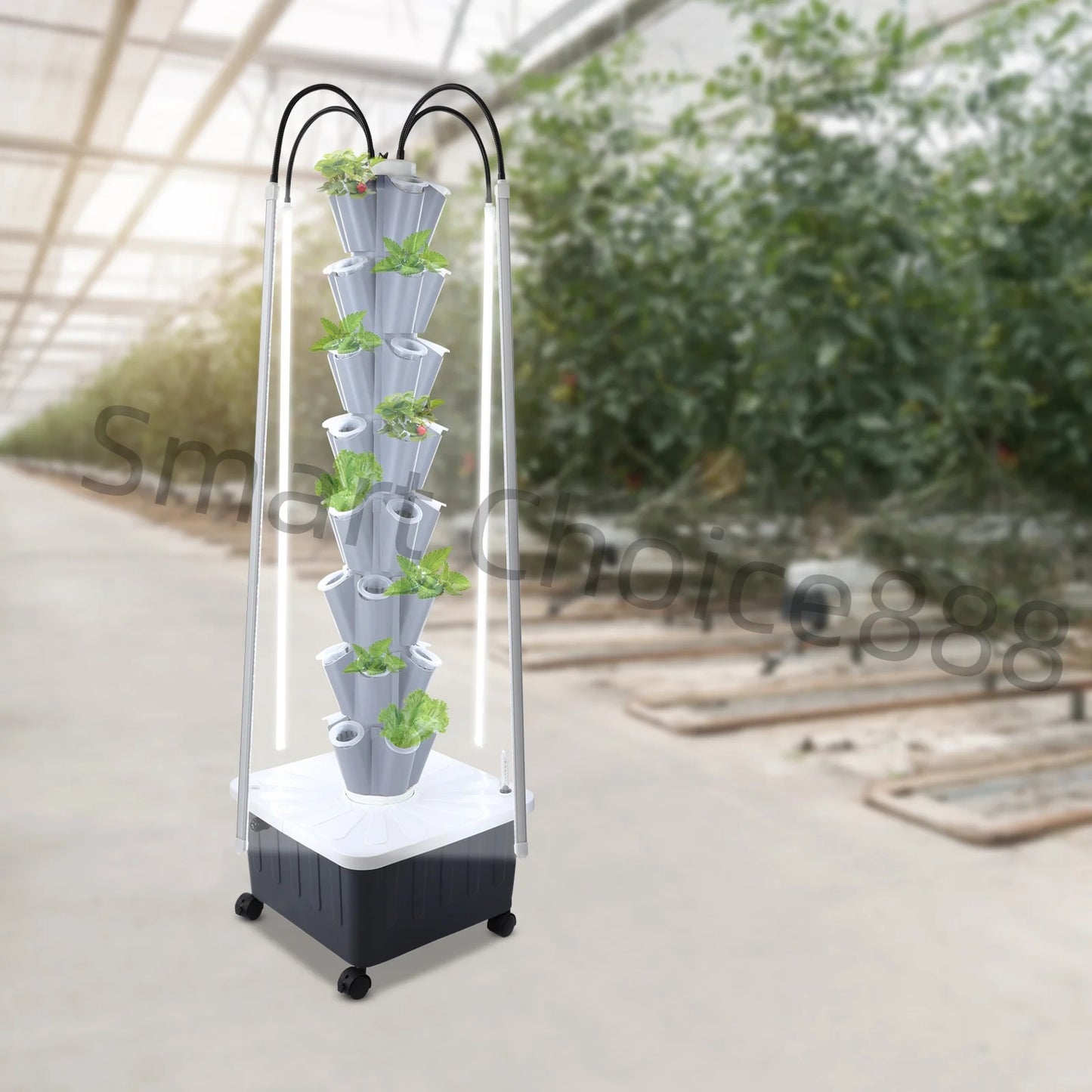 Hign-concerned 40 Hole Hydroponics Indoor Vertical Garden Tower Kit LED