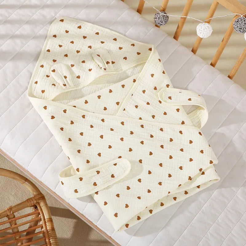 Pure Cotton Baby Swaddling Blanket for Newborns 0-1 Year