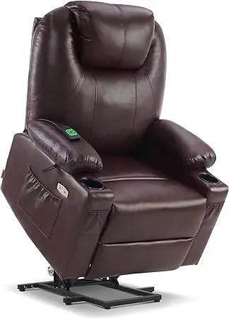 Dual Motor Lift Recliner Chair Lay Flat Massage And Heat