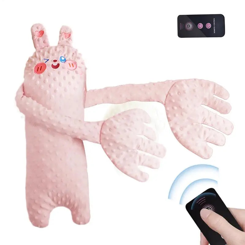 Remote Control Baby Sleep Toy Cartoon Bear Plush Soother Pillow