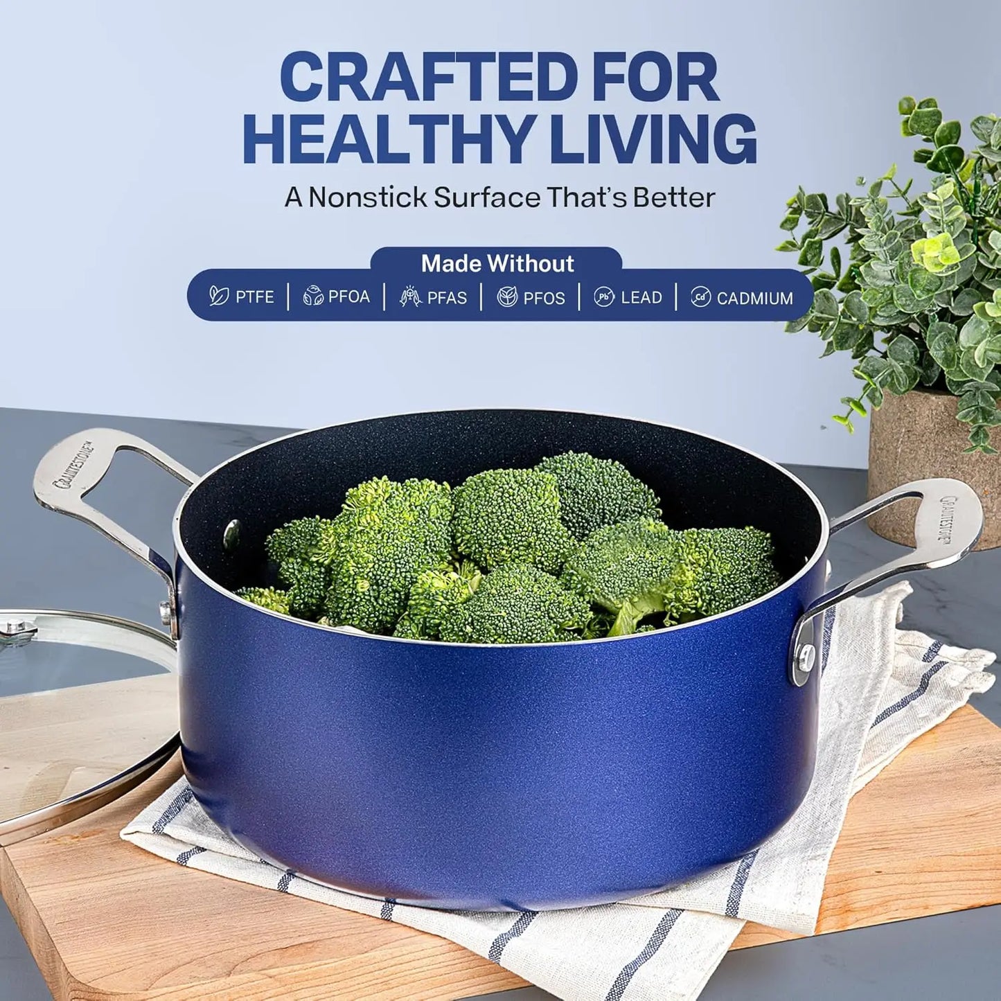 XMSJ True 20 Piece Pots And Pans Set Nonstick Cookware