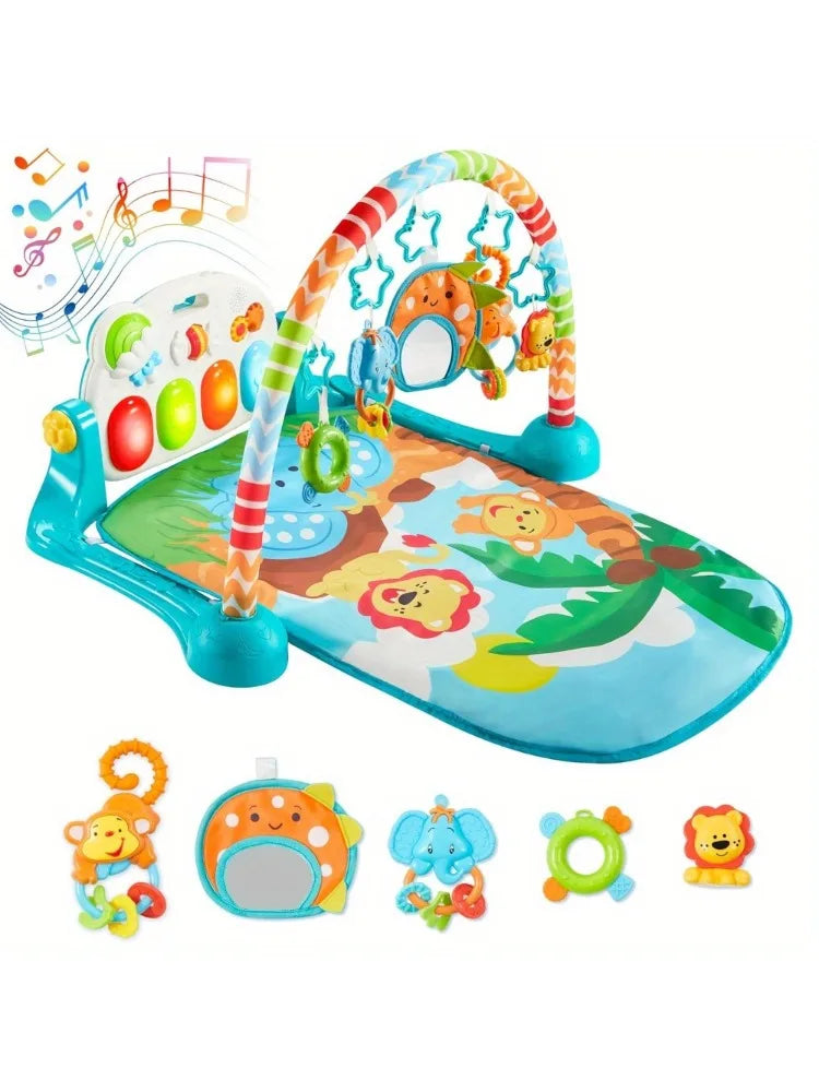 JOYFY Baby Play Mat Tummy Time Toy with Piano Panel
