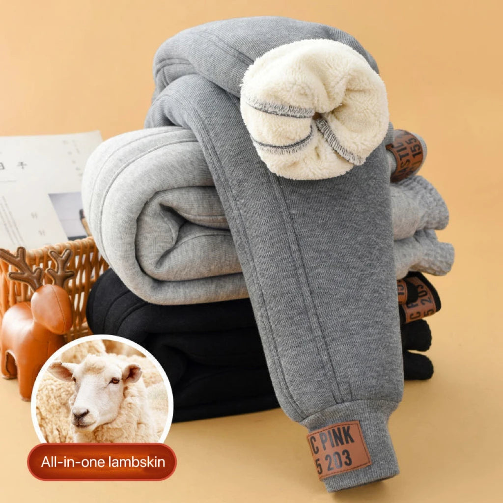 Kate's Dream Unisex Winter Padded Plush Velvet Kids Pants