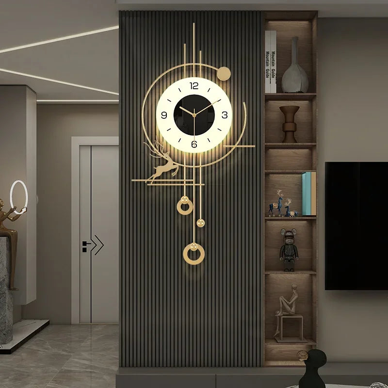 Scandinavian Xenomorph Wall Clock AestheticallyInspired Silent Creative Living Room Decor