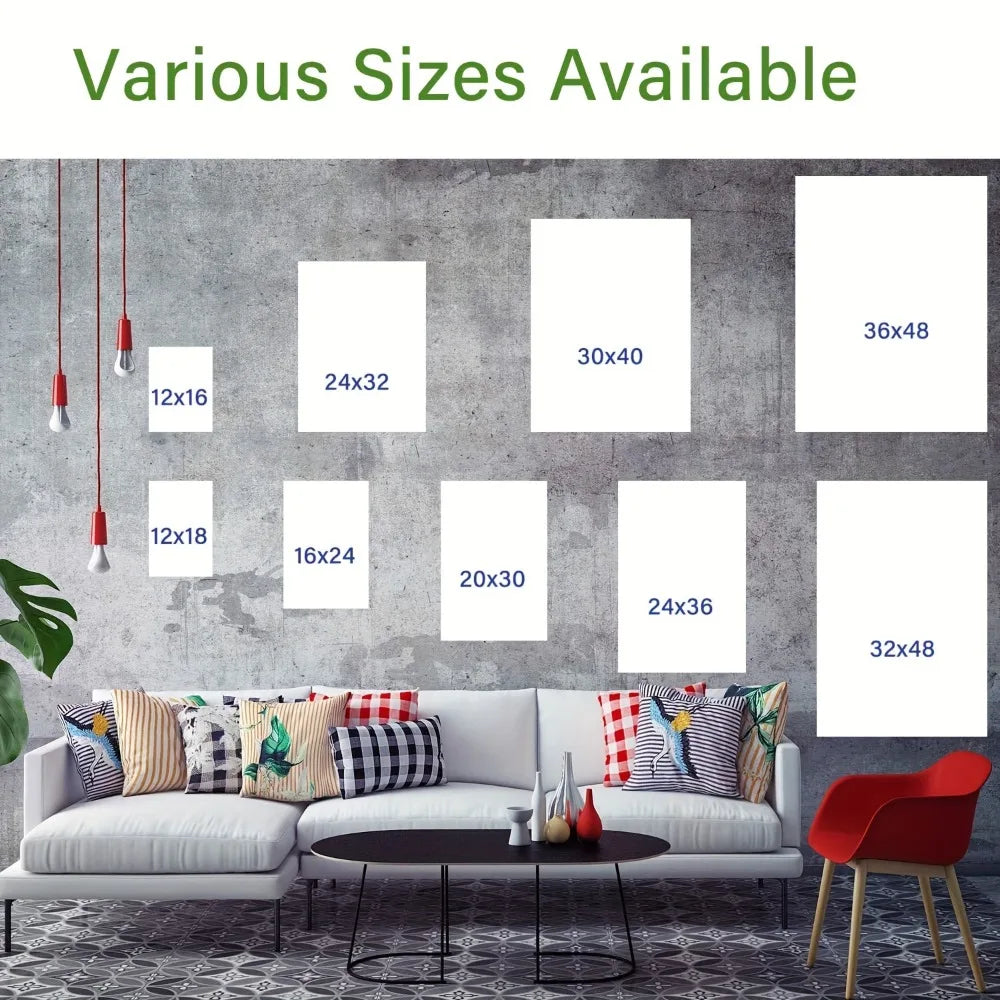 Hand Painted Oil Paintings In Abstract Geometric Shapes Wall Art