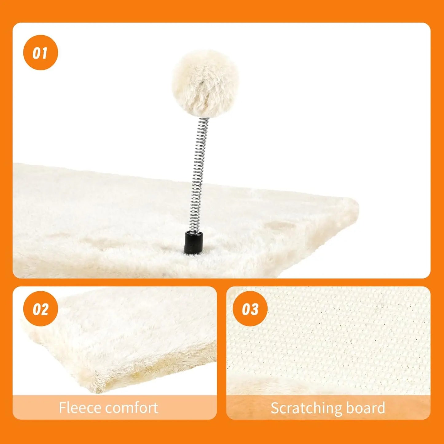 Wall Mounted Cat Climber Set With Shelves Bridge Hammock
