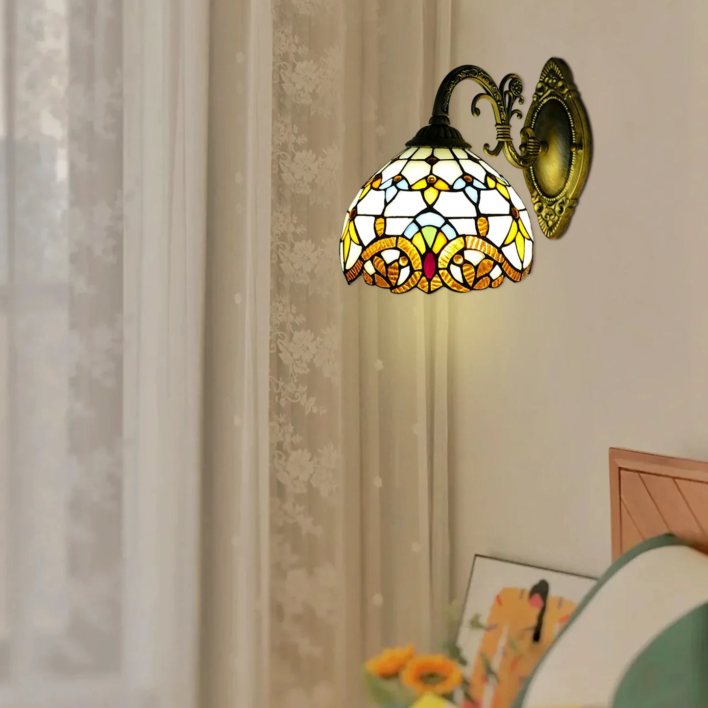 Vintage Dome Wall Lamp Indoor Handcrafted For Living Room Staircase Bedroom