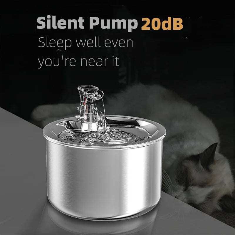 Automatic Stainless Steel Pet Water Dispenser Fountain