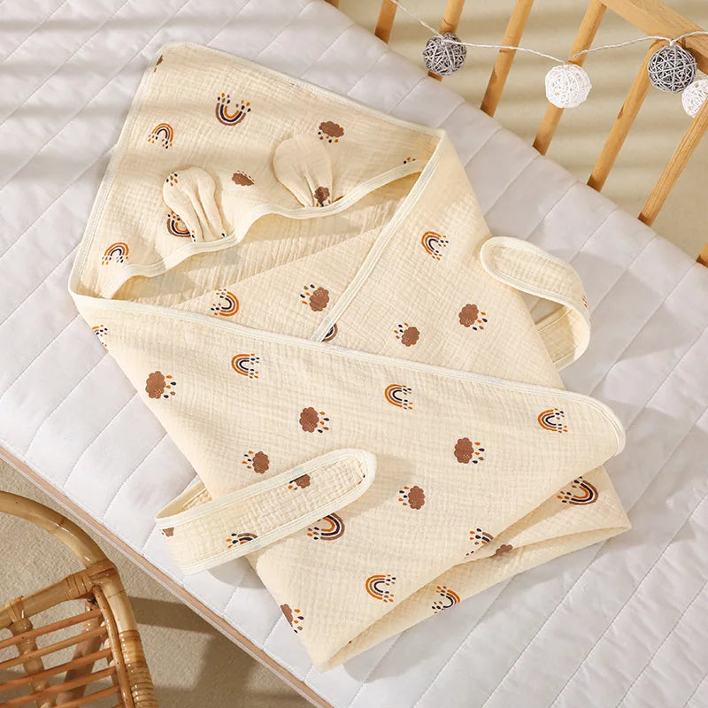 Pure Cotton Baby Swaddling Blanket for Newborns 0-1 Year
