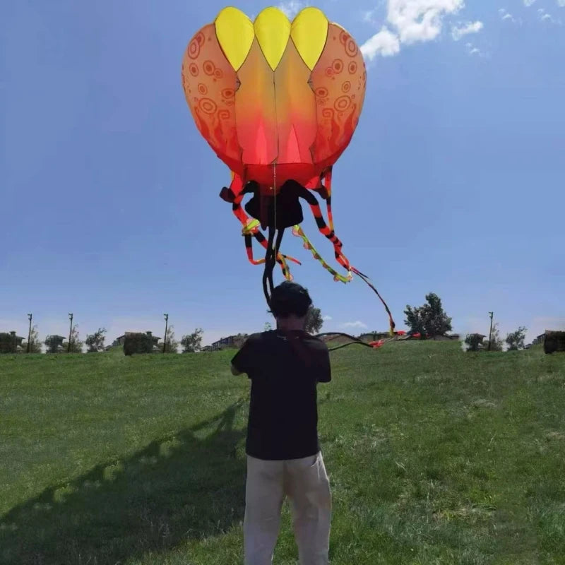 10m Jellyfish kite flying soft kite for adults kites nylon ripstop fabric octopus kite large wind kites trilobites kites factory