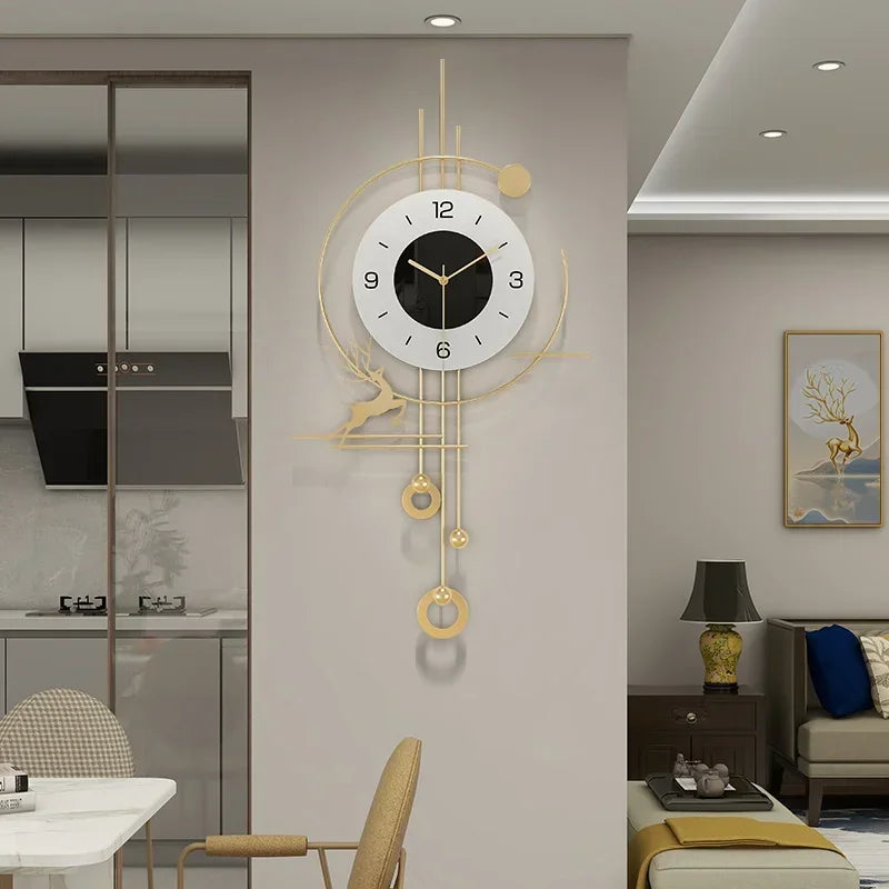 Scandinavian Xenomorph Wall Clock AestheticallyInspired Silent Creative Living Room Decor