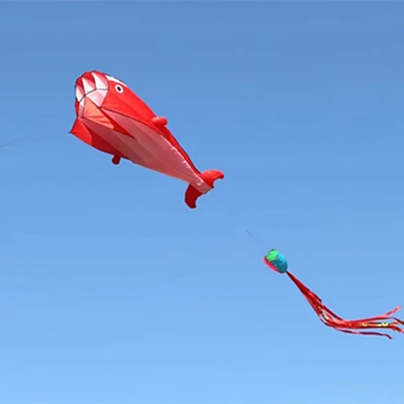 Whale Dolphin Single Line Kite With Long Tail For Outdoor Flying