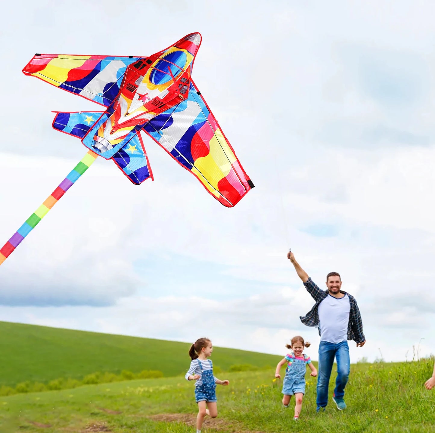 Outdoor Plane Kite For Beginners For Adults And Kids With String And Handle