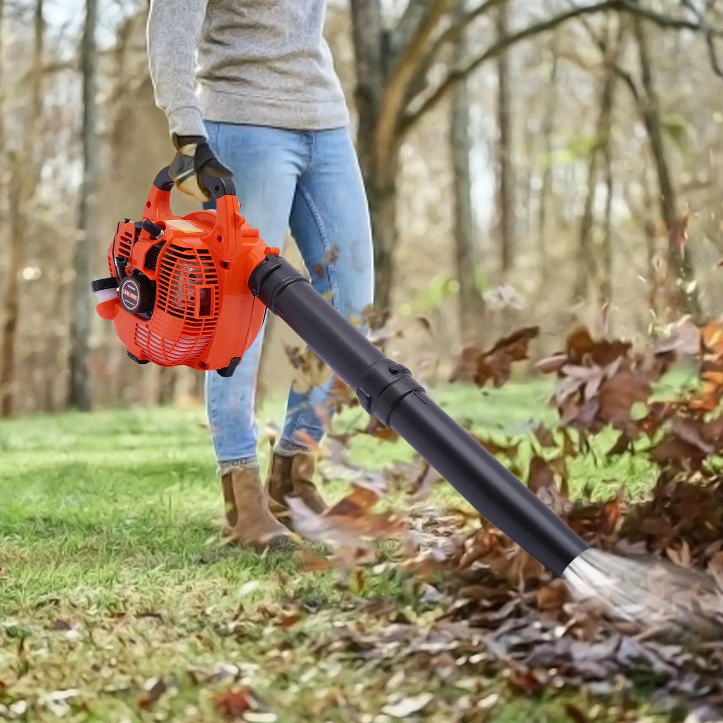 Gas Leaf Blower 25.4CC Handheld Lawn Cleaning Tool