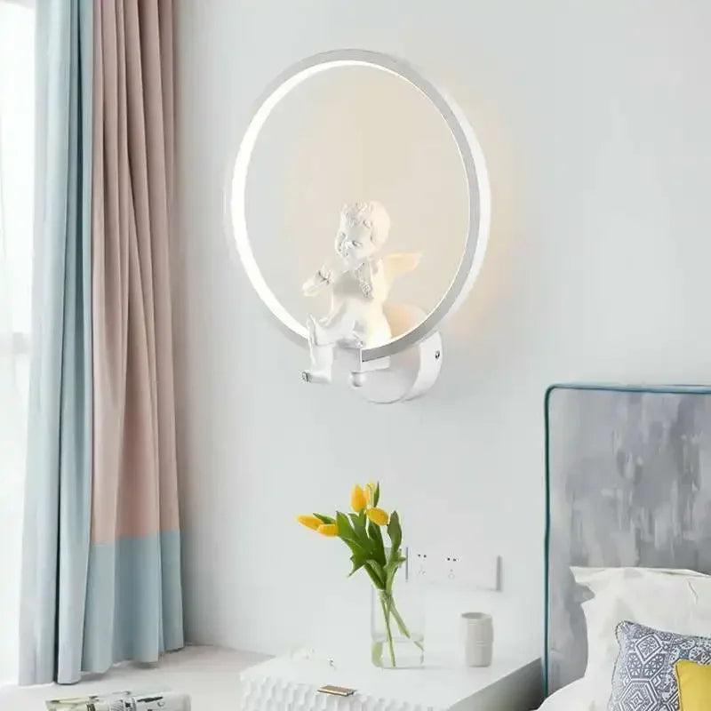 Angel Wall Lamp Led 18W Tricolor Dimming Bedside Nightlight