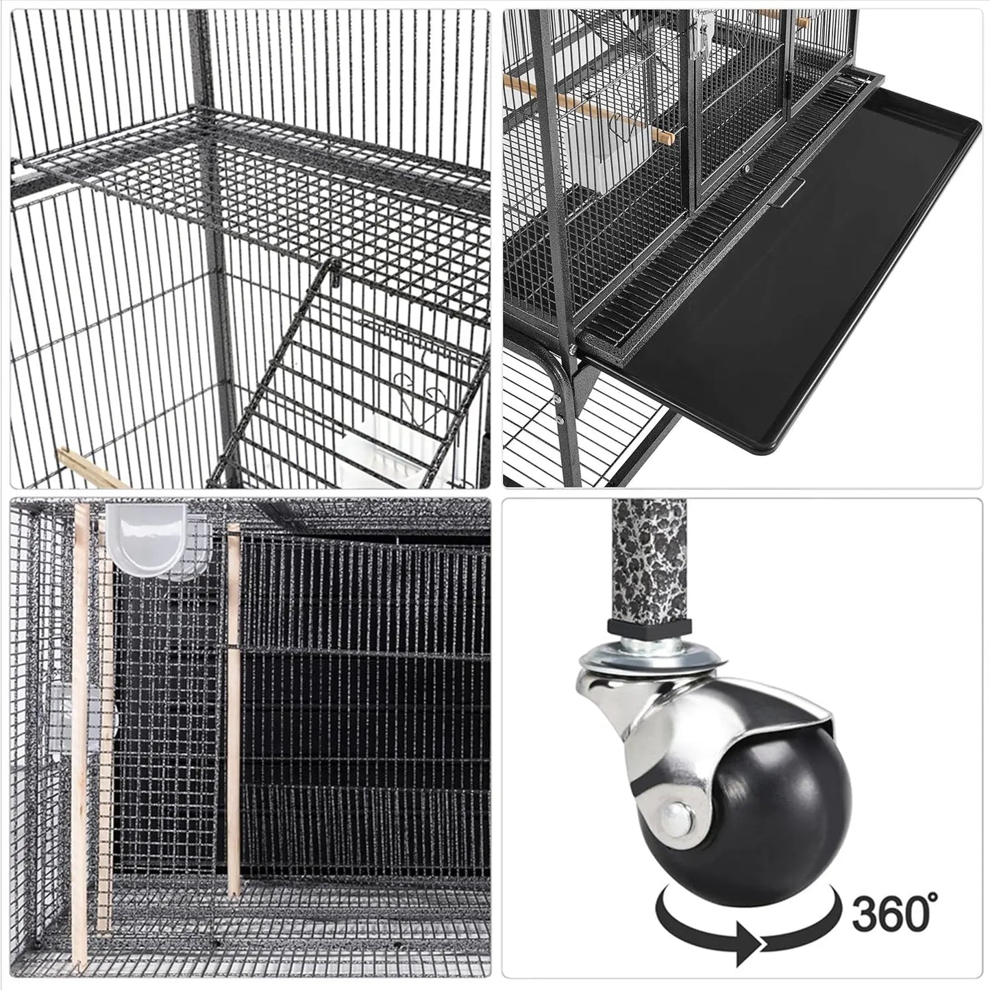 Durable Iron Bird Cage For Parrots And Small Birds Heavy Duty
