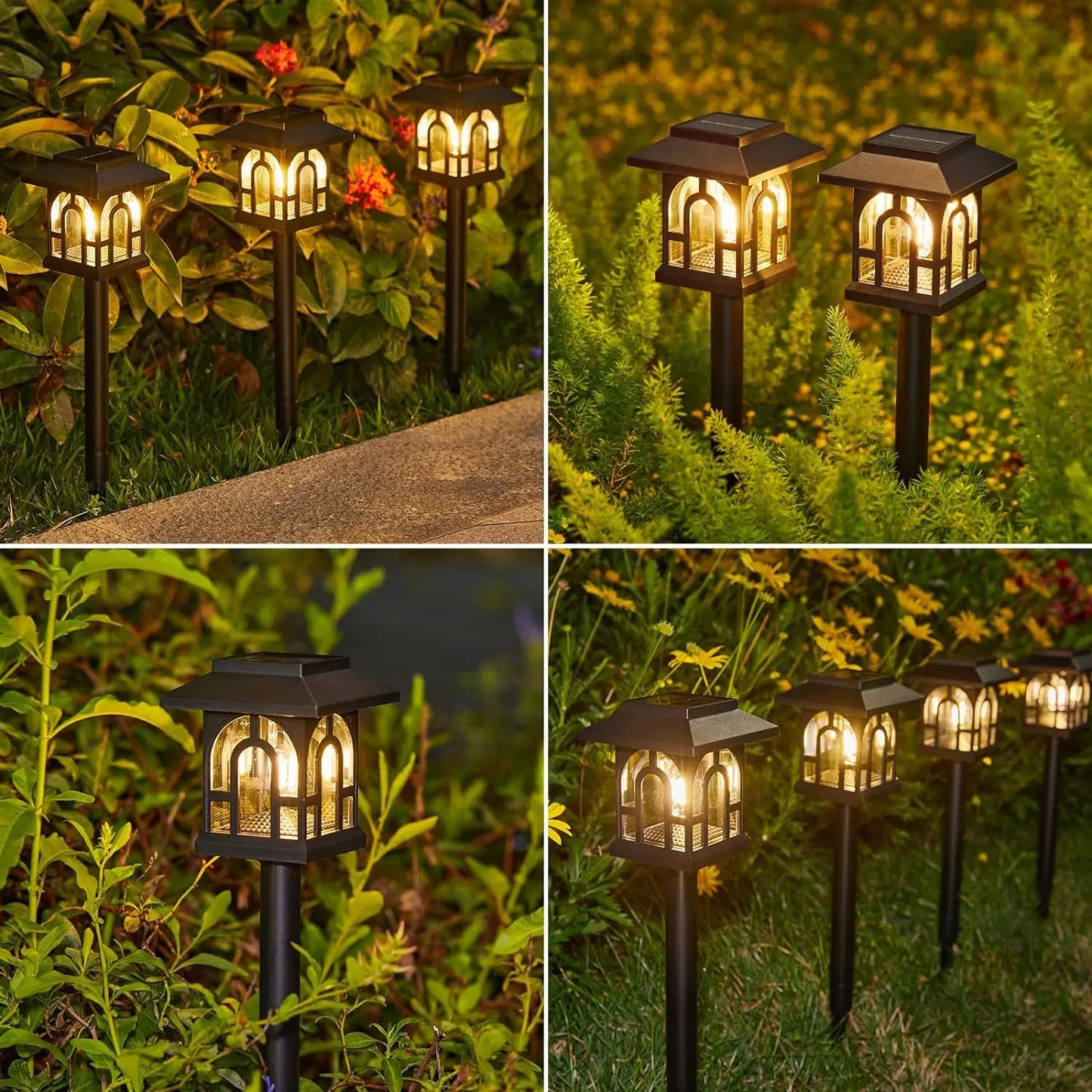 Solar Pathway Lights Outdoor 6/10 Pack Auto On Off