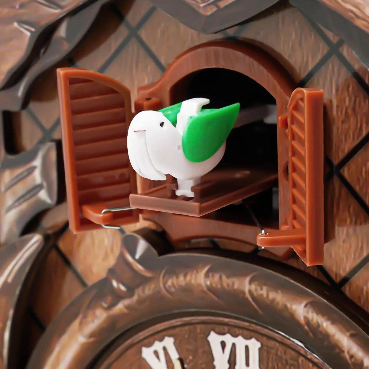 Wooden Cuckoo Clock With Pendulum Wall Clock Retro House