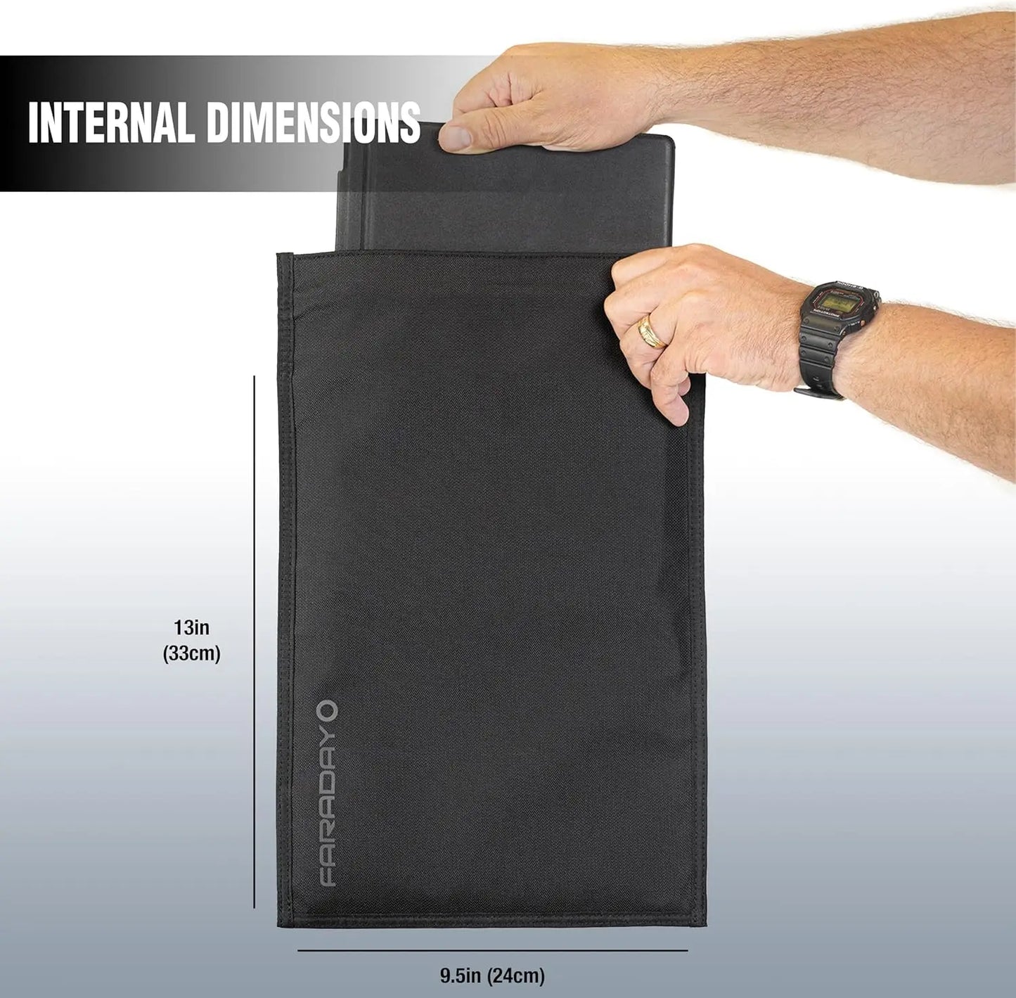 Faraday Bag For Laptops Magnetic Closure Military Grade Privacy