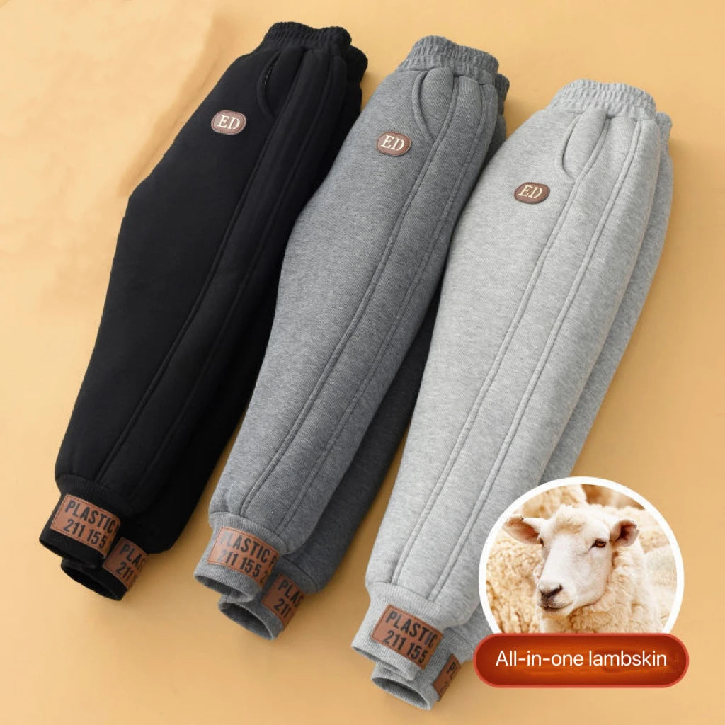 Kate's Dream Unisex Winter Padded Plush Velvet Kids Pants