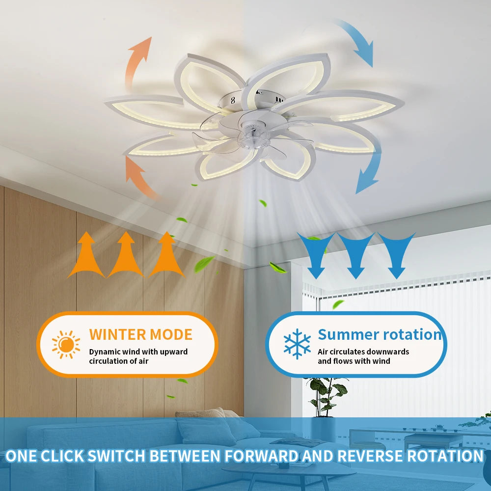 Ceiling Fan Light With Remote LED For Dining And Bedroom