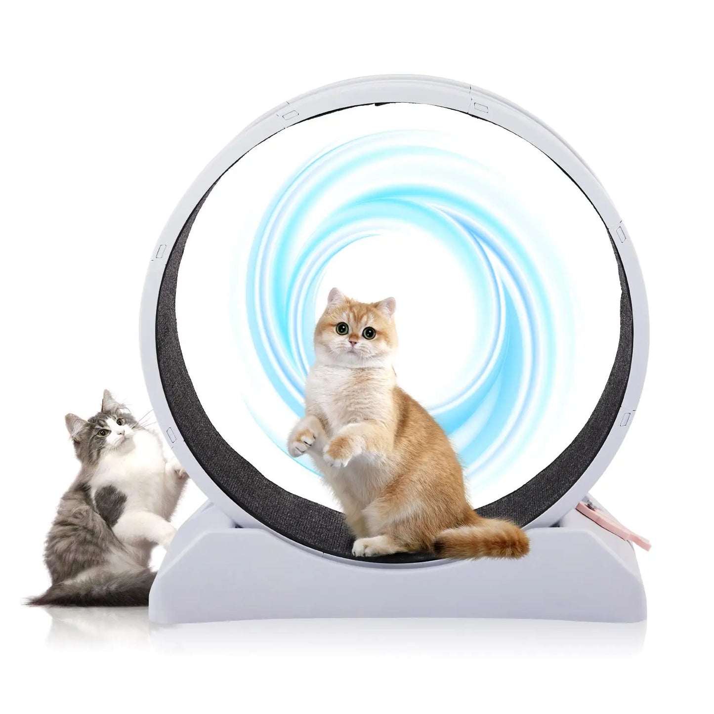 Indoor Cat Exercise Wheel 31 Inch Gray Treadmill for Cats
