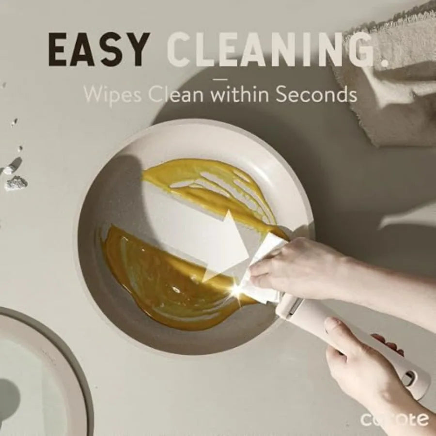 CAROTE 35 Piece Nonstick Pots And Pans Set With Removable Handles Oven Safe To 450F Induction Compatible Cookware