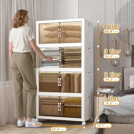 Stackable Storage Bins With Lids And Wheels Plastic Containers