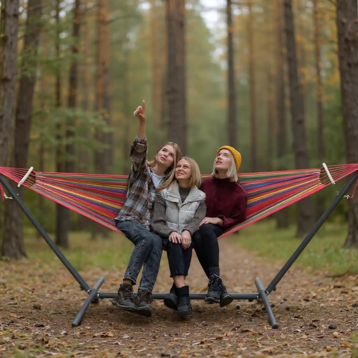 Gyroor Adjustable Stand Hammock 600lb Capacity Outdoor Bed With Storage