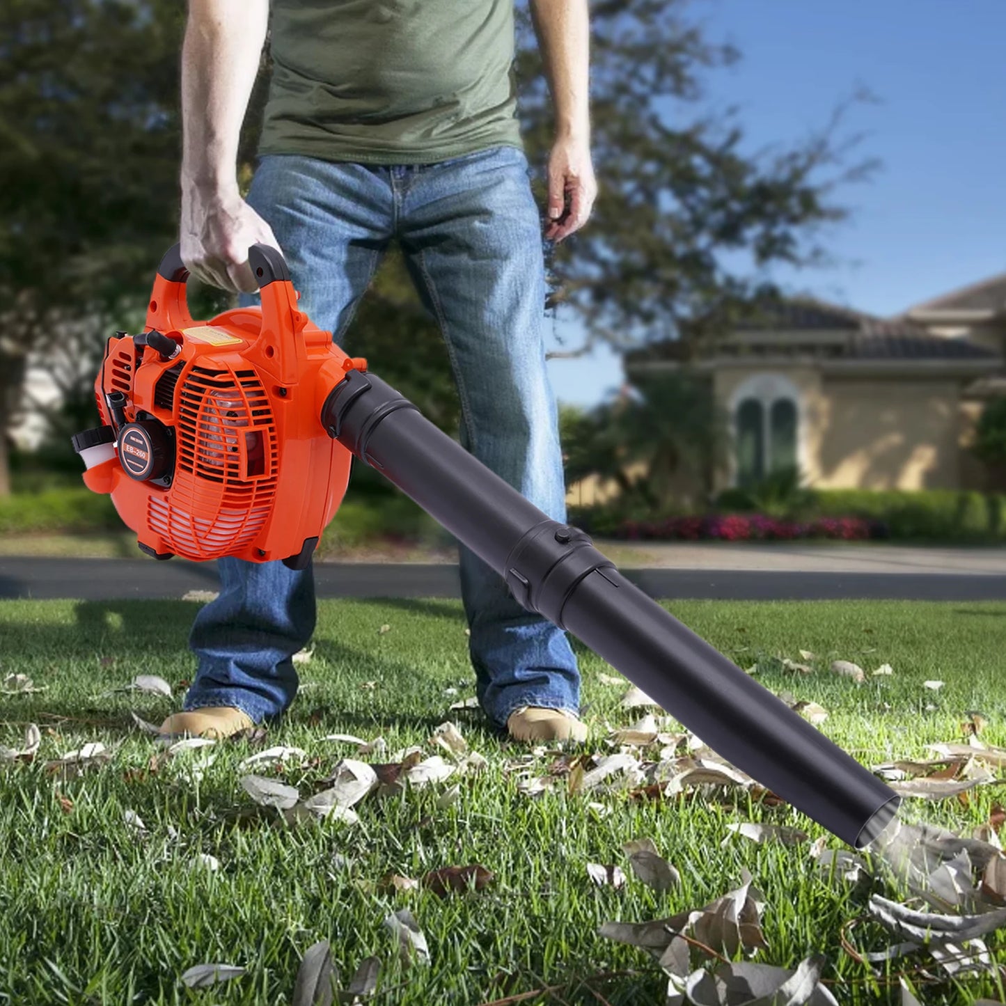 Gas Leaf Blower 25.4CC Handheld Lawn Cleaning Tool