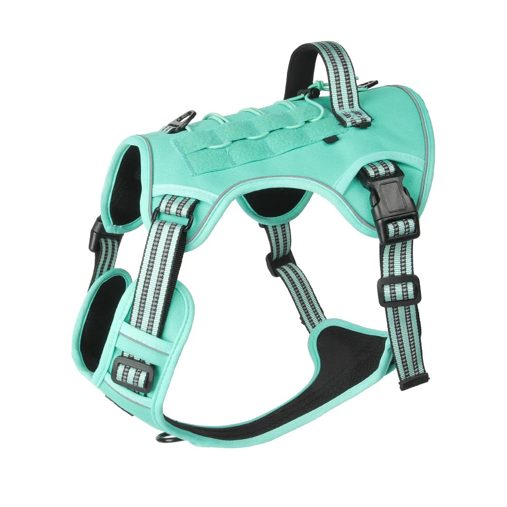 Reflective Tactical Dog Harness Adjustable No Pull Vest