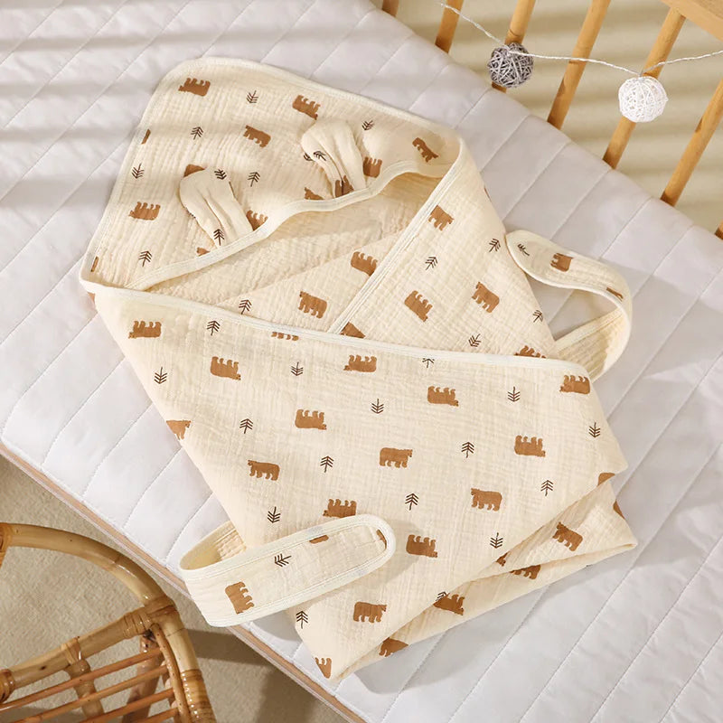 Pure Cotton Baby Swaddling Blanket for Newborns 0-1 Year