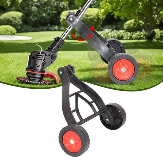 Universal Adjustable Lawn Mower Support Wheel Attachment