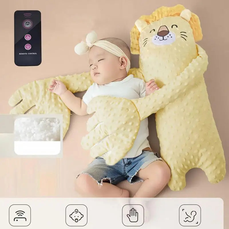 Remote Control Baby Sleep Toy Cartoon Bear Plush Soother Pillow