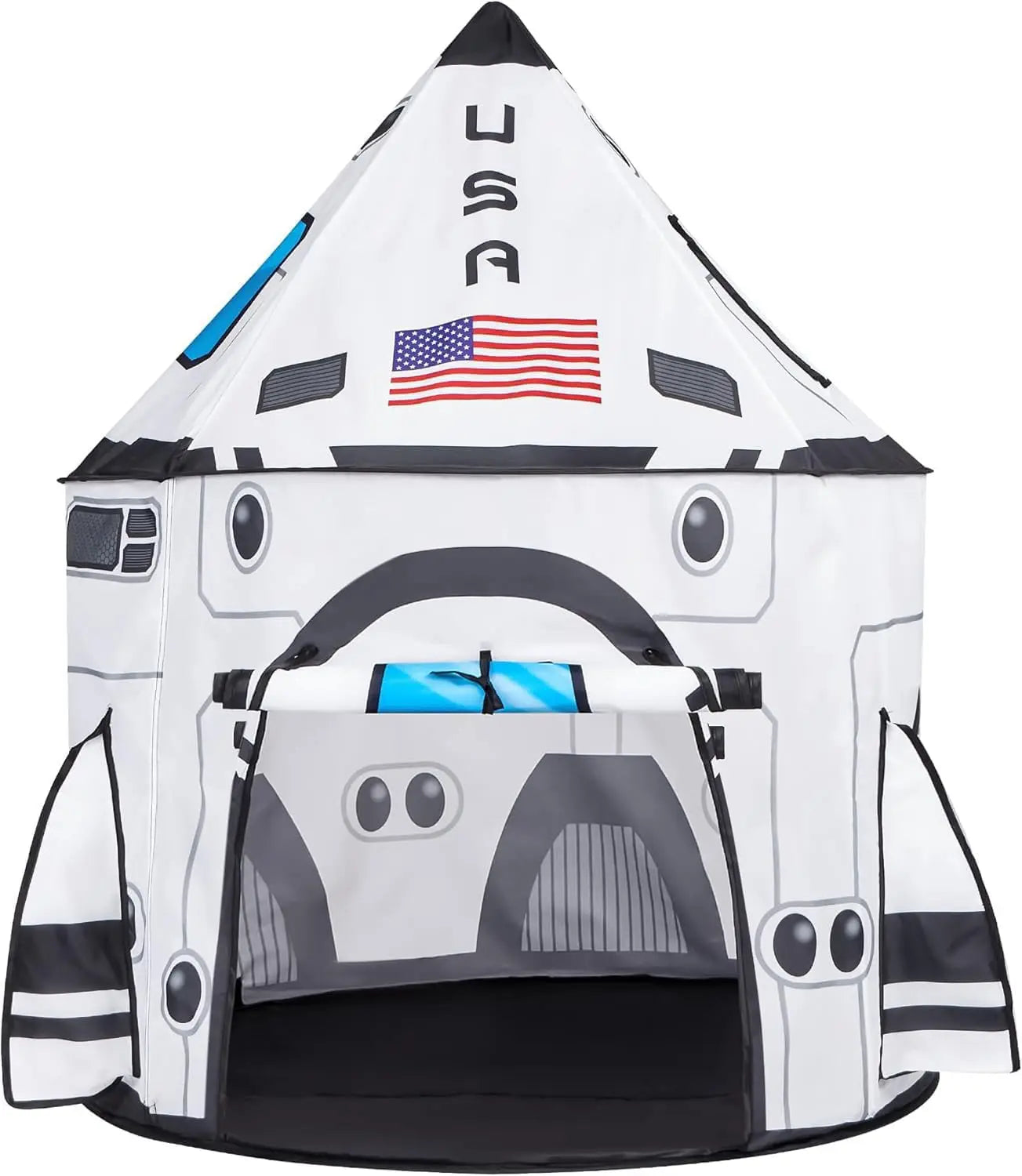 Joyfy Rocket Ship Play Tent Set With Pop Up Tunnel