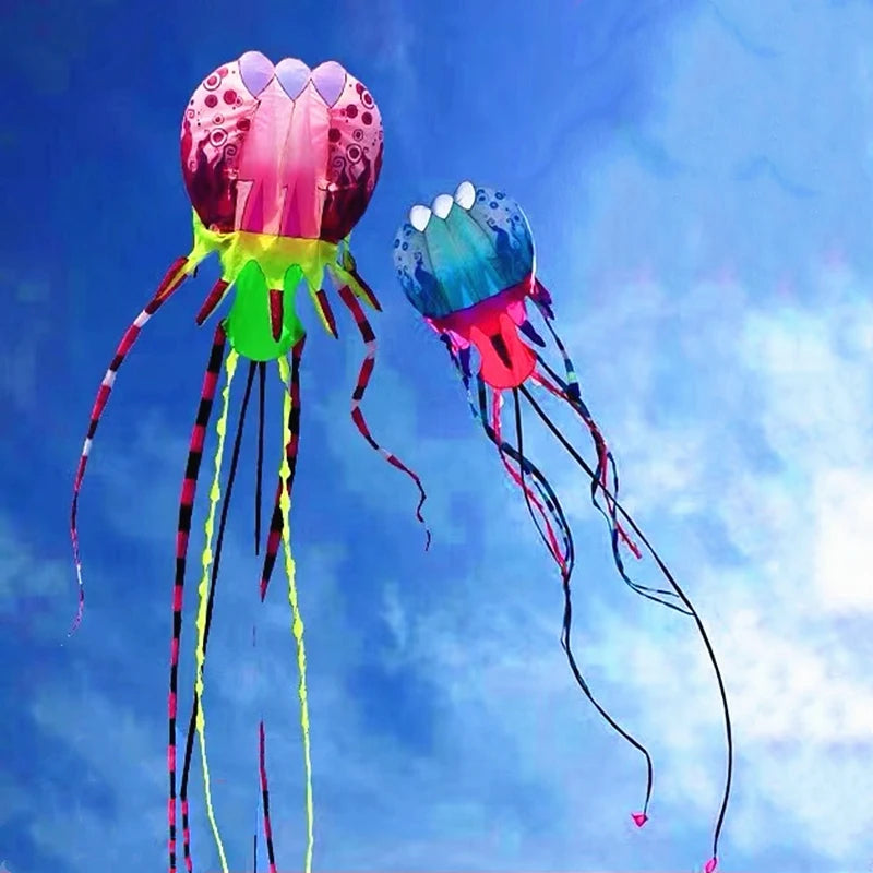 10m Jellyfish kite flying soft kite for adults kites nylon ripstop fabric octopus kite large wind kites trilobites kites factory