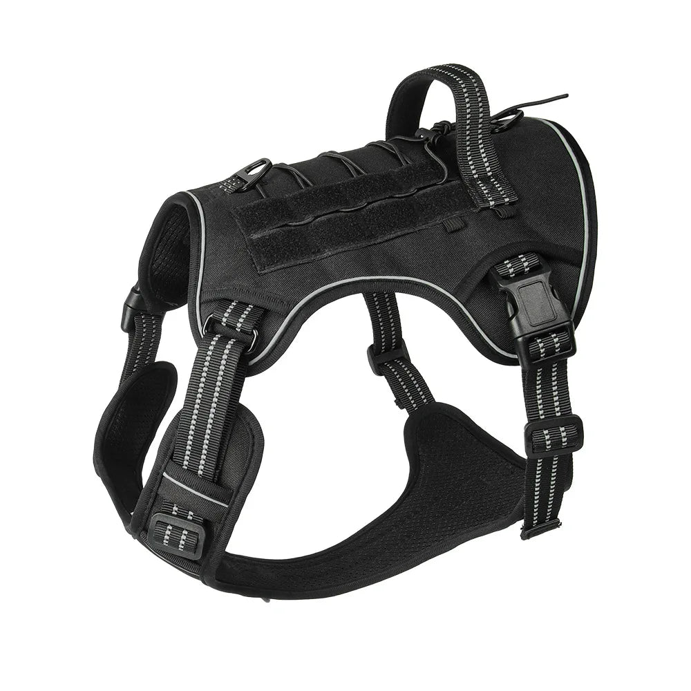 Reflective Tactical Dog Harness Adjustable No Pull Vest