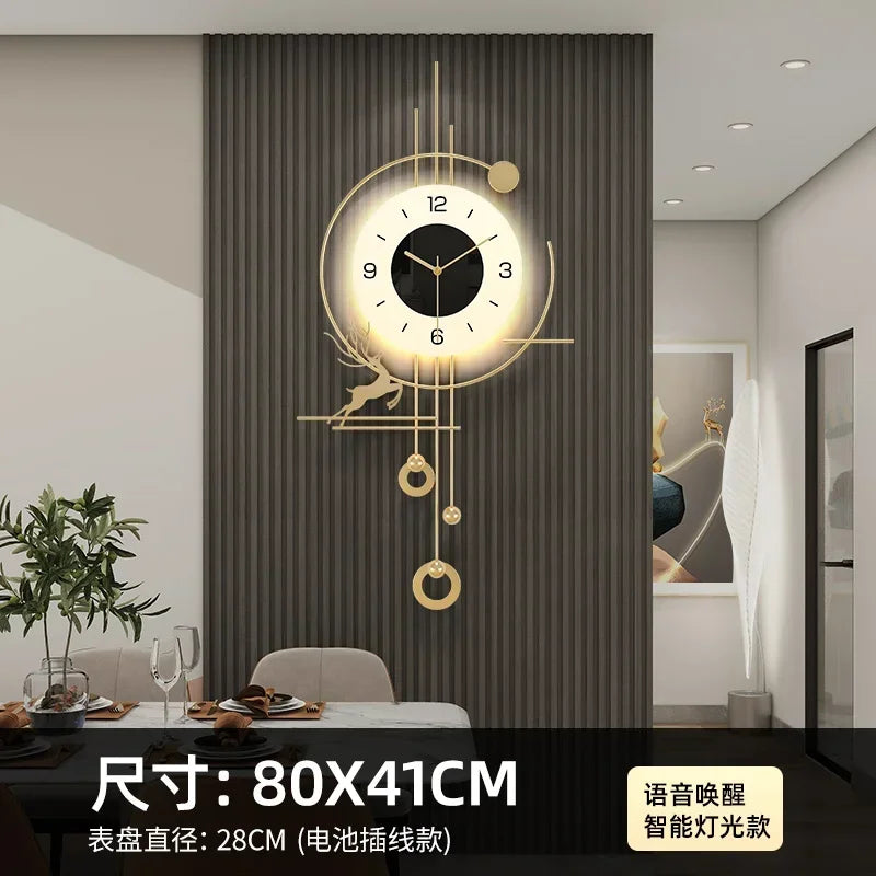 Scandinavian Xenomorph Wall Clock AestheticallyInspired Silent Creative Living Room Decor