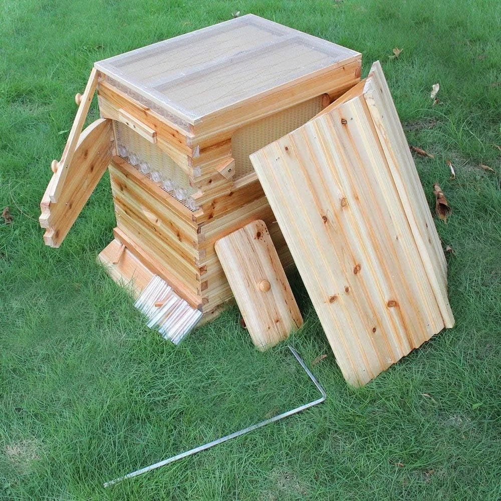 Bee Hive Kit with 7 Auto Super Frames and Brood Box