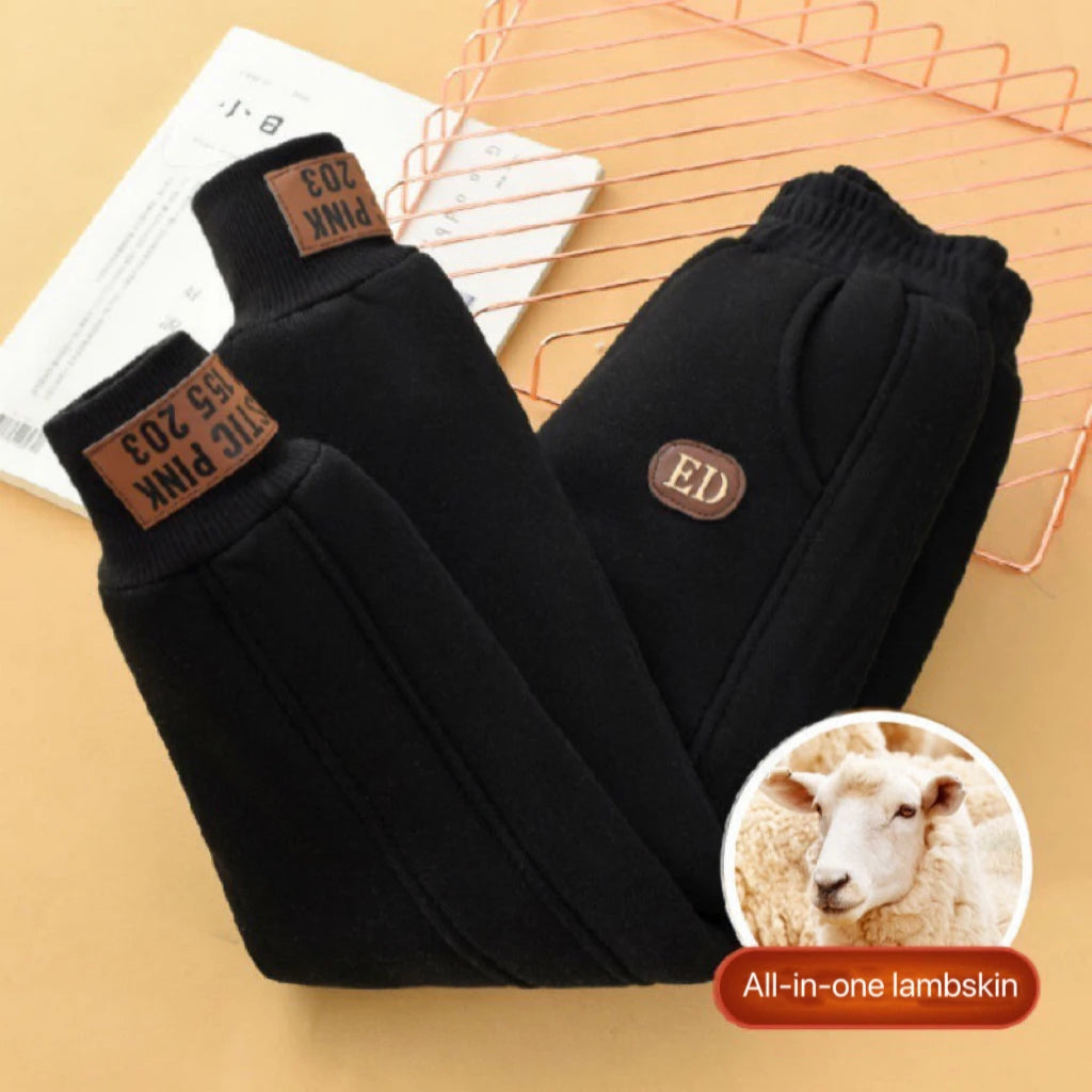 Kate's Dream Unisex Winter Padded Plush Velvet Kids Pants