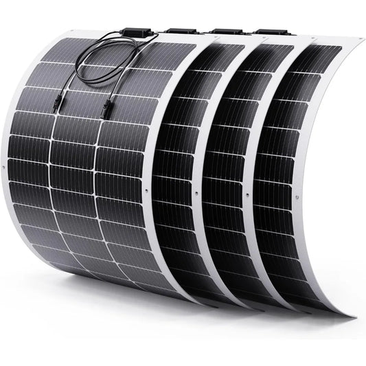 High Efficiency 400W Flexible Solar Panel Kit with 4x100W Modules and Portable Design