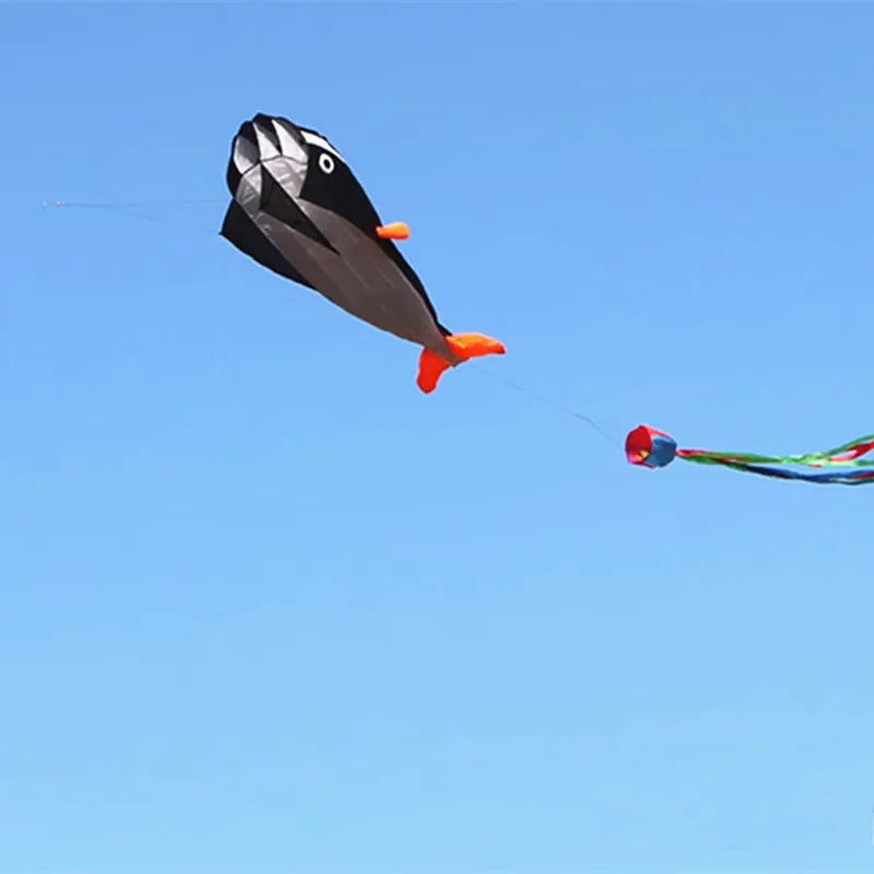 Whale Dolphin Single Line Kite With Long Tail For Flying