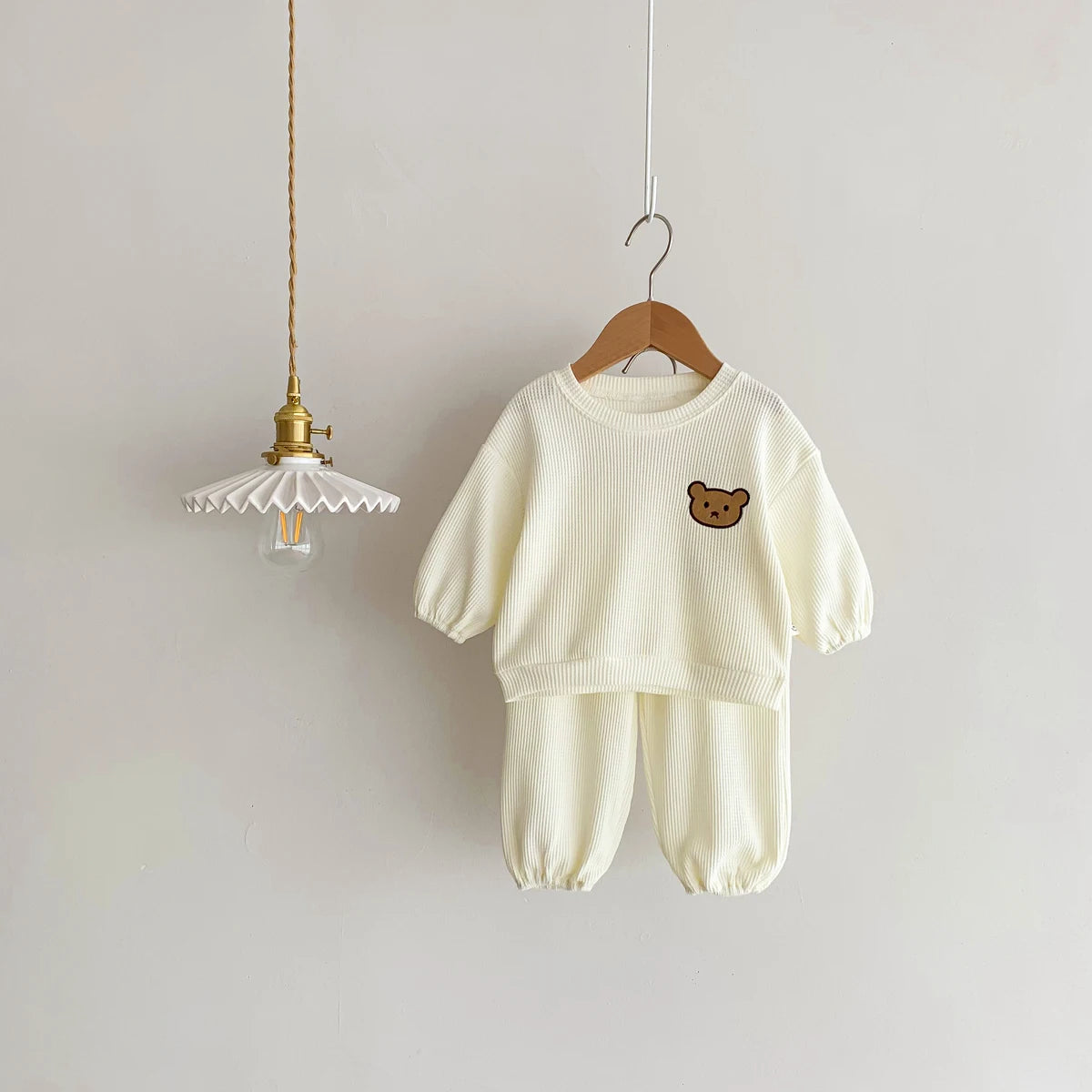 Autumn Baby Set Cartoon Bear Pullover Sweater 0 To 2 Years