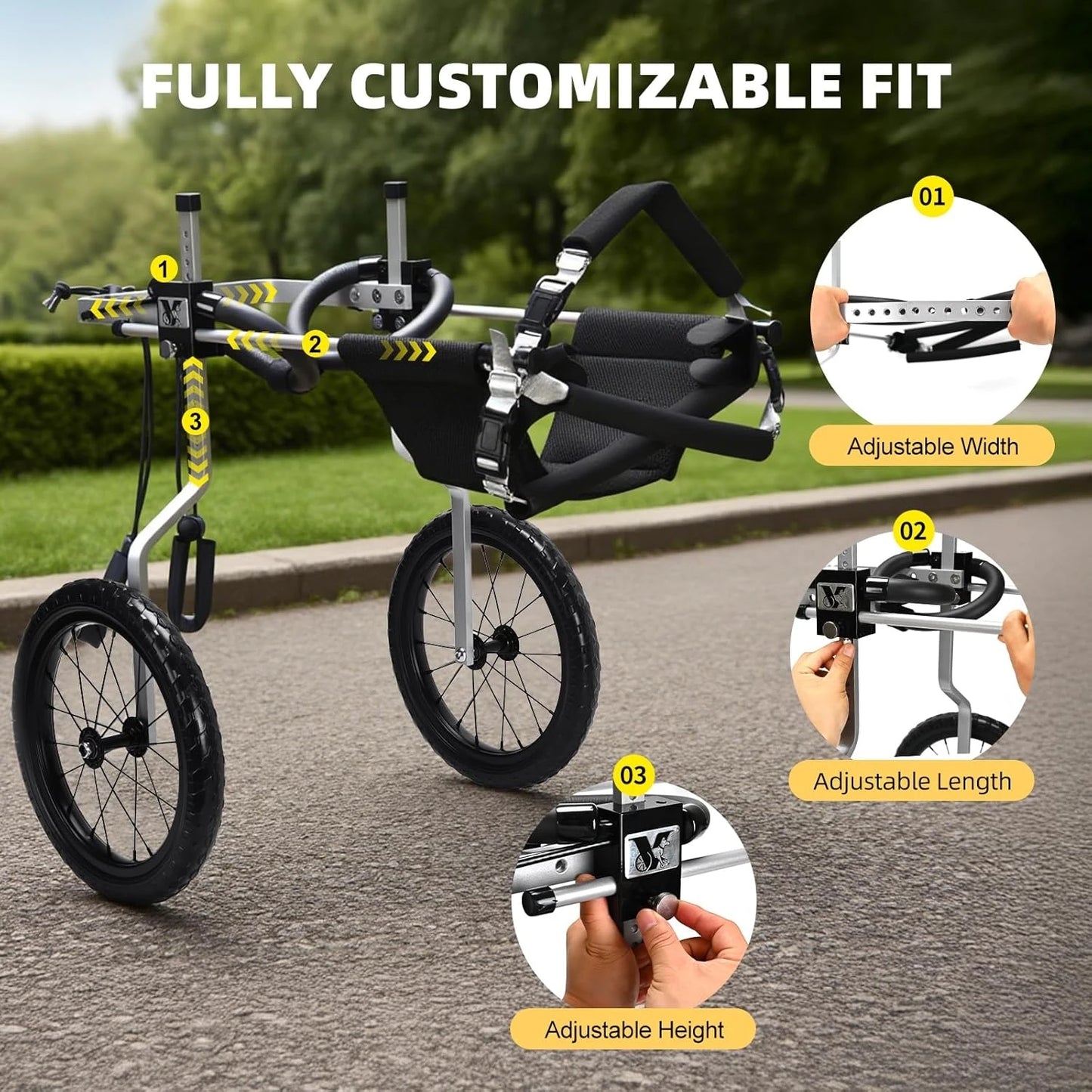 All Terrain Dog Wheelchair For Back Legs Medium To Large