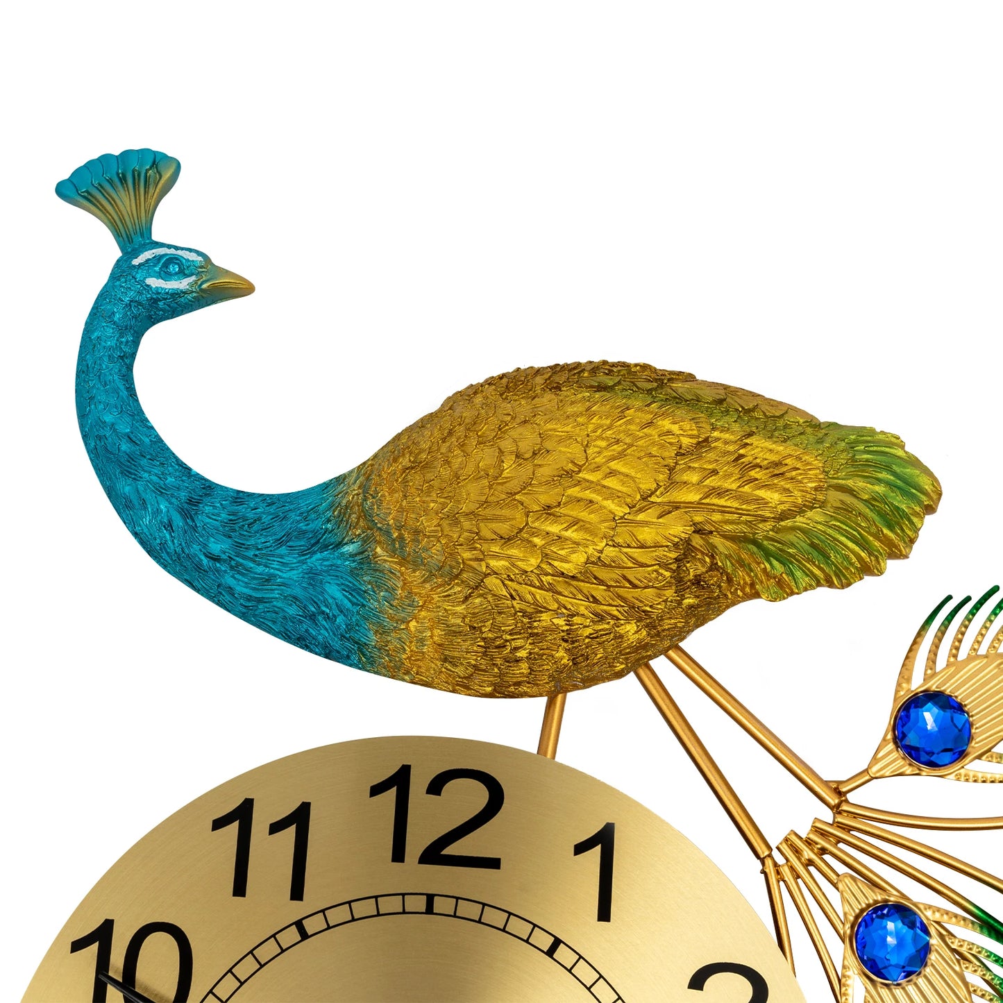 Peacock Wall Clock Modern Art Living Room Decor Exquisite Gift